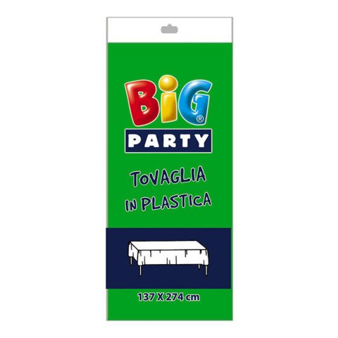 Tovaglia in plastica Big Party 137×274 cm – verde – 14704