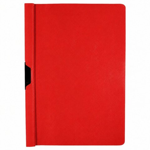 Cartellina con clip Donau A4 in PP rosso – 322022015