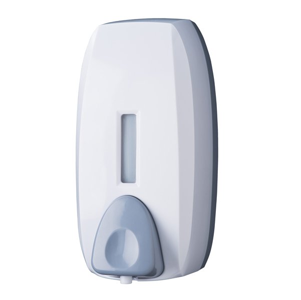 Dispenser sapone Basica – murale – capacità mousse 0,75 L – bianco/grigio – Medial