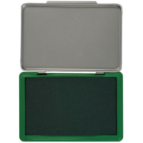 Cuscinetto per timbri Q-Connect 11×7 cm verde KF25210