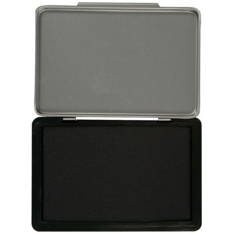 Cuscinetto per timbri Q-Connect 11×7 cm nero KF25211