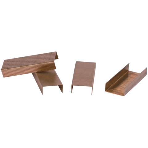 Scatola 1000 punti per cucitrice Q-Connect 24/6 rame – KF01279