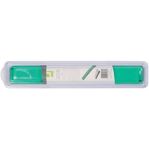Poggiapolsi da tastiera in gel Q-Connect 49×5,5×2,3 cm verde KF20089