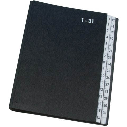 Classificatore numerico Q-Connect 270×340 mm nero 1-31 – KF04564