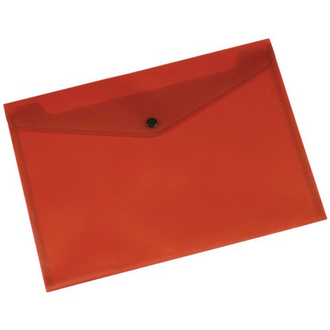 Portadocumenti con bottone Q-Connect A4 ppl rosso KF03594