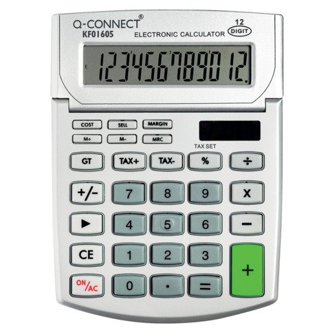 Calcolatrice solare da tavolo Q-Connect M – 12 cifre KF01605
