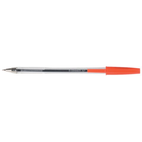 Penna a sfera Q-Connect tratto M – rosso conf. 20 pezzi – KF34044