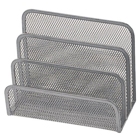 Sparticarte in metallo Q-Connect 17×13,5×8,3 cm argento KF00852