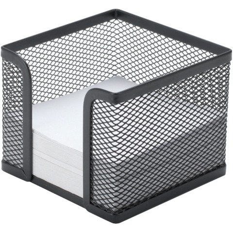 Portamemo in metallo Q-Connect 9,5×8,0x9,5 cm nero KF00878