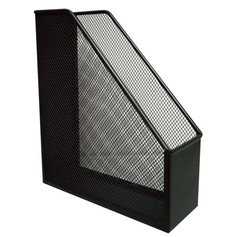 Portariviste in metallo Q-Connect 9,5×29,5×25,8 cm nero KF00862