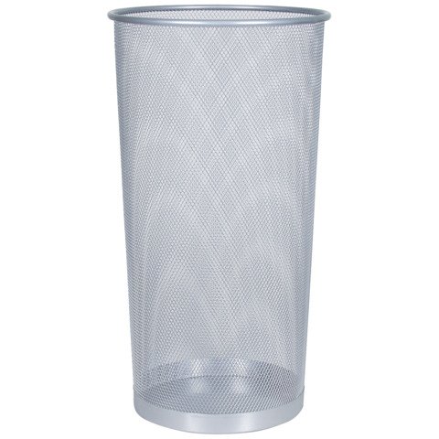 Portaombrelli in metallo Q-Connect 22.6 l h 50 cm x diametro 27,5 cm argento KF00828