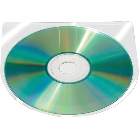 Custodia autoadesiva per CD/DVD Q-Connect 12,6×12,6 cm trasparente Conf. 100 pezzi – KF27031