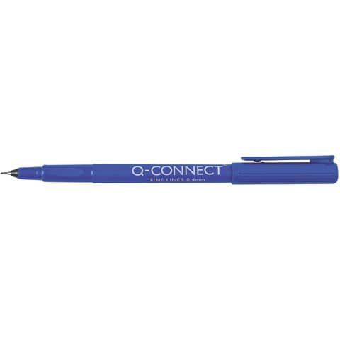 Fineliner Q-Connect 0.4 mm blu  Conf. 10 pezzi – KF25008