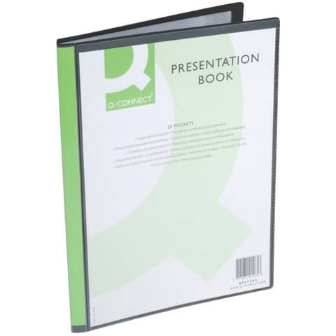 Portalistino personalizzabile Q-Connect A4 apertura superiore 20 buste KF01265