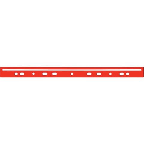 Dorso a foratura universale per stampati Q-Connect 30 cm rosso scatola da 100 – KF02284