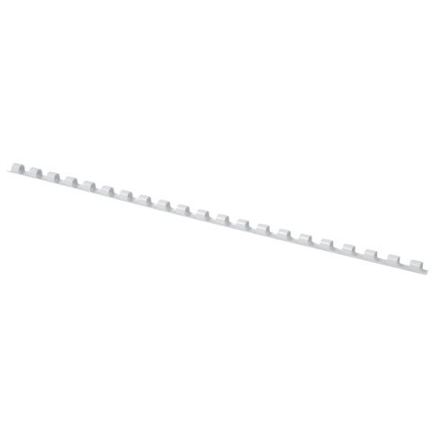 Dorsi a spirale in PVC per rilegatura Q-Connect A4 – 21 anelli 6 mm – fino a 25 ff bianco – conf. 100 pz – KF24017