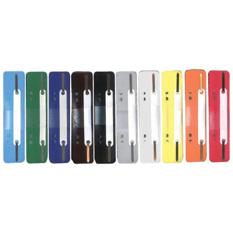 Pressini fermafogli Q-Connect 34×150 mm assortiti conf. da 250 – 2102502011