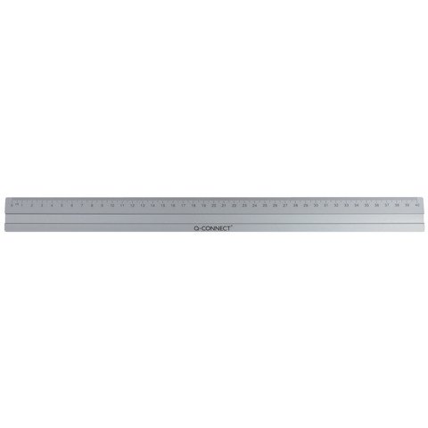 Righello Q-Connect in alluminio – argento 40 cm – KF03679