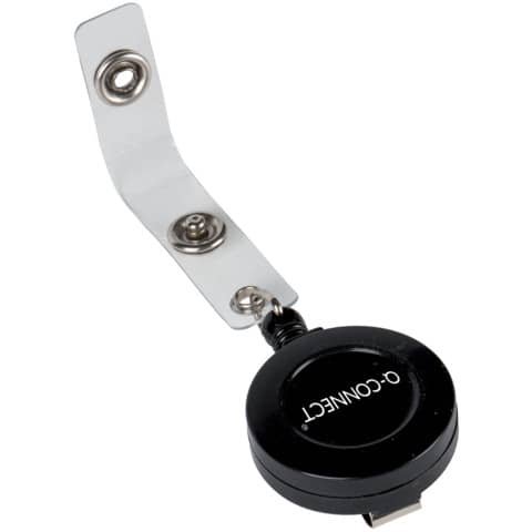 Cordoncino jojo per portabadge Q-Connect fino a 60 cm nero conf. da 10 – KF14147