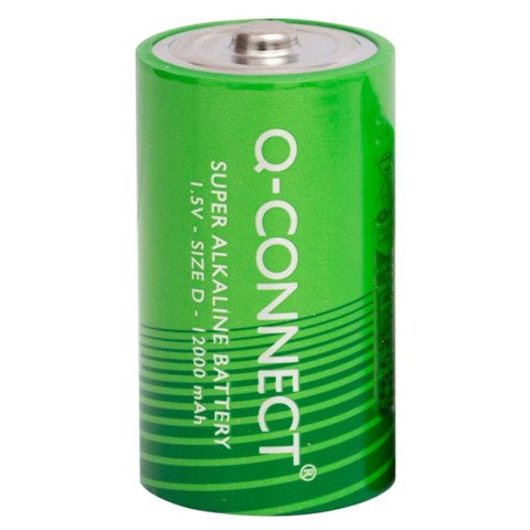 Batteria alcalina Q-Connect D/LR20 1.5 V – conf. 2 pz in blister – KF00491