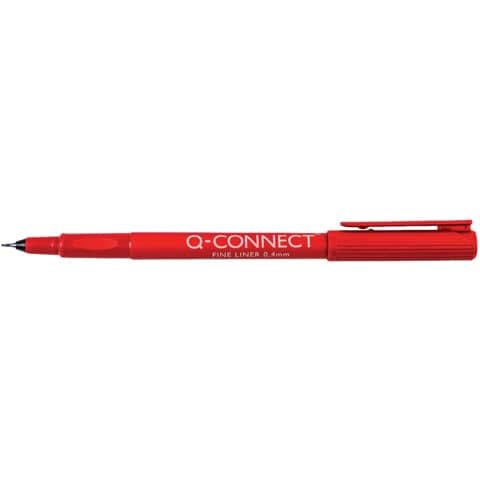 Fineliner Q-Connect 0.4 mm rosso Conf. 10 pezzi – KF25009