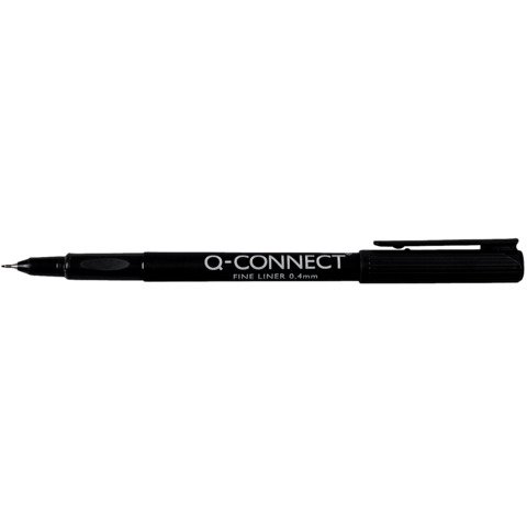 Fineliner Q-Connect 0.4 mm nero Conf. 10 pezzi – KF25007