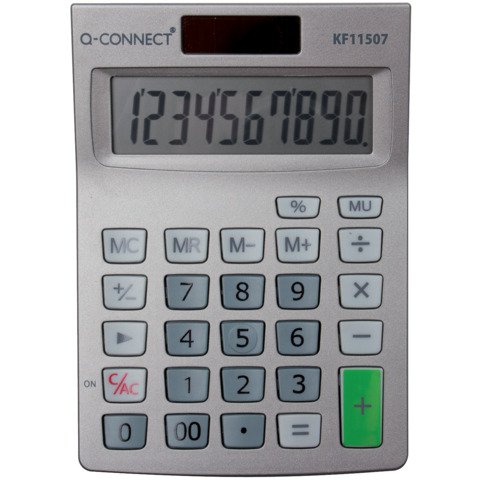 Calcolatrice solare da tavolo Q-Connect S – 10 cifre KF11507