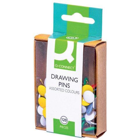 Puntine da disegno Q-Connect diametro testa 9 mm assortiti conf. da 120 – KF02020