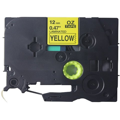 Nastro Q-Connect compatibile Brother TZe-631 – 12 mm x 8 m nero/giallo – KF18862