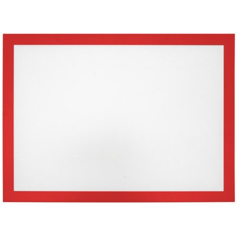 Tasche magnetiche A4 in PVC Q-Connect con cornice – rosso – conf. 2 pz – KF11516