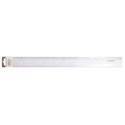 Righello Q-Connect trasparente 50 cm KF00589
