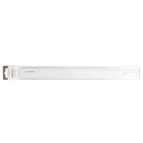 Righello Q-Connect trasparente 40 cm KF00588