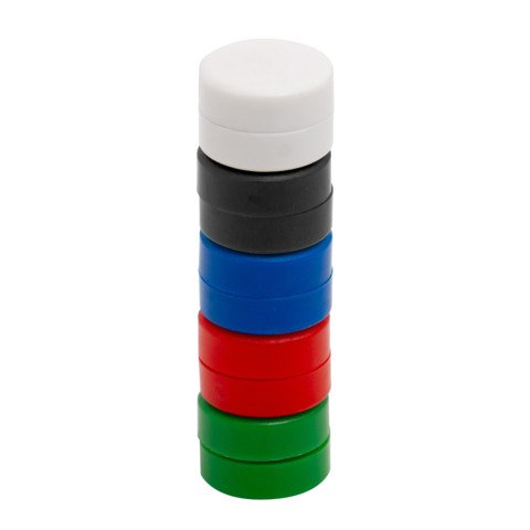 Magneti per lavagne bianche 20 mm Q-Connect colori assortiti – conf. 10 pezzi –  – KF02637