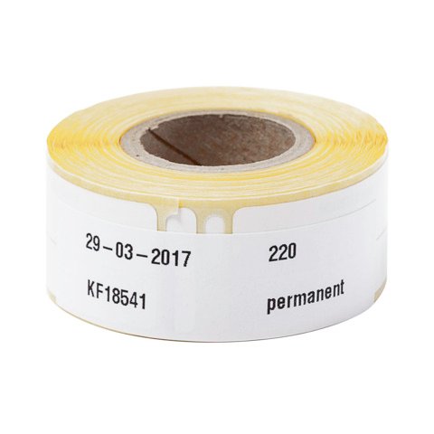 Nastro Q-Connect compatibile con etichettatrici Dymo LW per cartelle sospese 50×12 mm – 2 rotoli da 220 et.