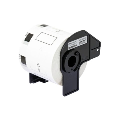 Nastro Q-Connect compatibile Brother DK-11209 per indirizzi carta bianca 62×29 mm – rotolo 800 et. – KF18804