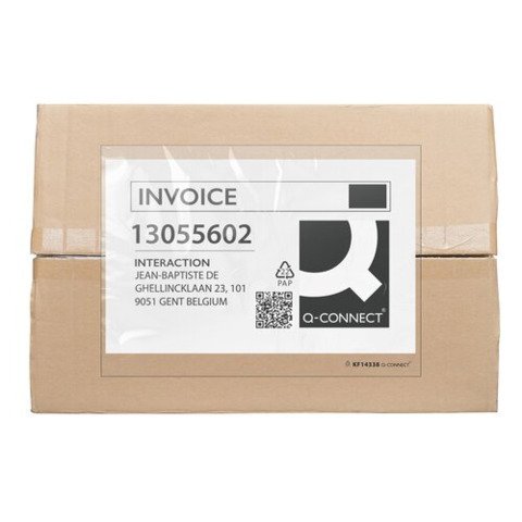 Buste adesive sovrapacco Q-Connect senza stampa – trasparenti – C4 – conf. 250 pz – KF14338