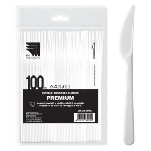 Coltelli  in PP Premium Trasparenti cf 100 Pz