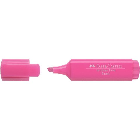 Evidenziatore Faber-Castell Textliner 1546 – conf. 10 pz – colore pastel rosa – 154654