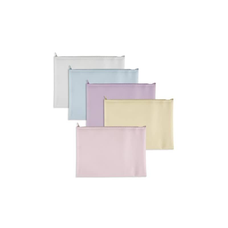 Busta Plastibor Bubble in EVA con zip cucita in tessuto – colori pastello
