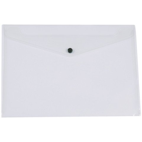 Busta portadocumenti con bottone Q-Connect A3 in PP trasparente – KF02464