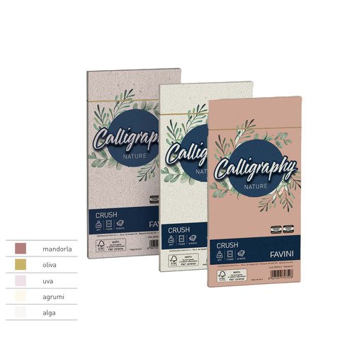 Buste Favini Calligraphy Nature per carta da lettere 100 g/m² conf. 25 11x 22 cm – agrumi – A57Q104