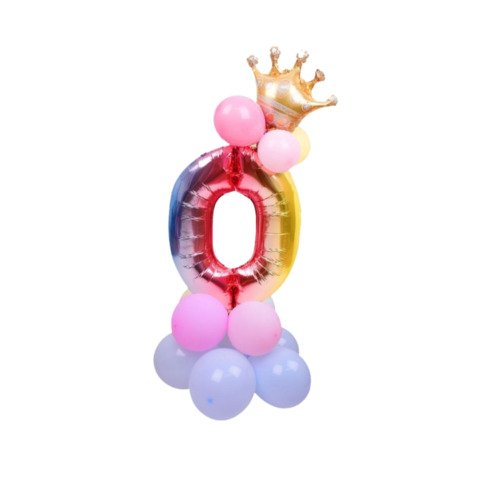 Set palloncini Party Go multicolor indicanti anni/eta’ H.80 cm conf. 15 pz n° 0 – FB0948