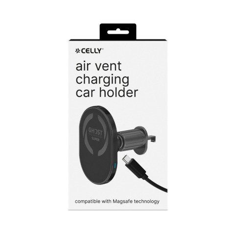 Caricatore per auto Celly Magsafe per ricarica wireless 15W + cavo USB-C/USB-C nero – GHOSTSUPERMAGCH