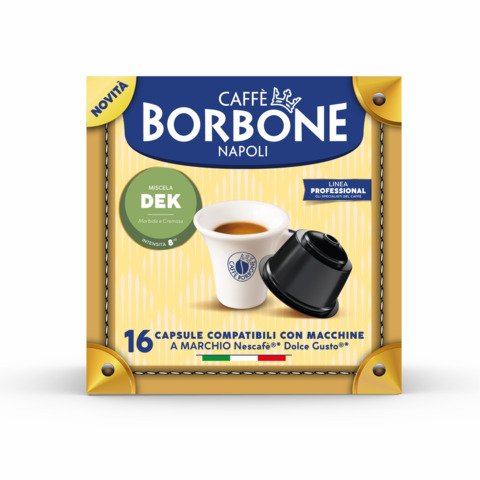 Capsule compatibili Dolce Gusto decaffeinato Caffè Borbone – conf. 64 pz – DGBDEK4X16N
