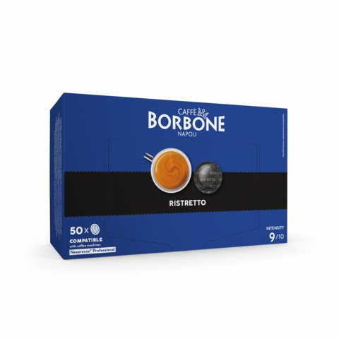Capsule compatibili Nespresso Professional ristretto Caffè Borbone – conf. 50 pz – NPRORISTRETTO6X50