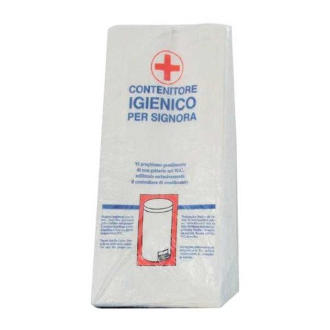 Sacchetti igienici in carta Medial per assorbenti 5x12x28 cm – conf. 2000 pz – bianco – 99096