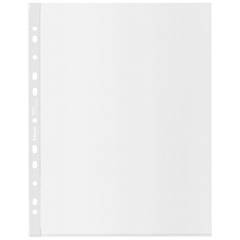 Kit da 2 buste a perforazione univarsale trasparenti Esselte De Luxe formato 22×30 cm. Prodotto riciclato al 100%.