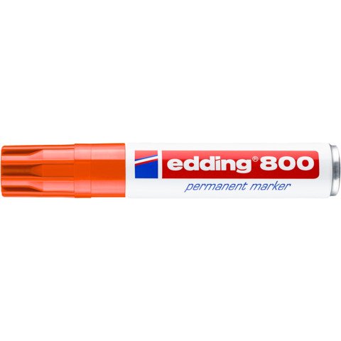 Edding 800 marcatore permanente punta 4-12 mm – conf. 5 pz – arancione 4-800006