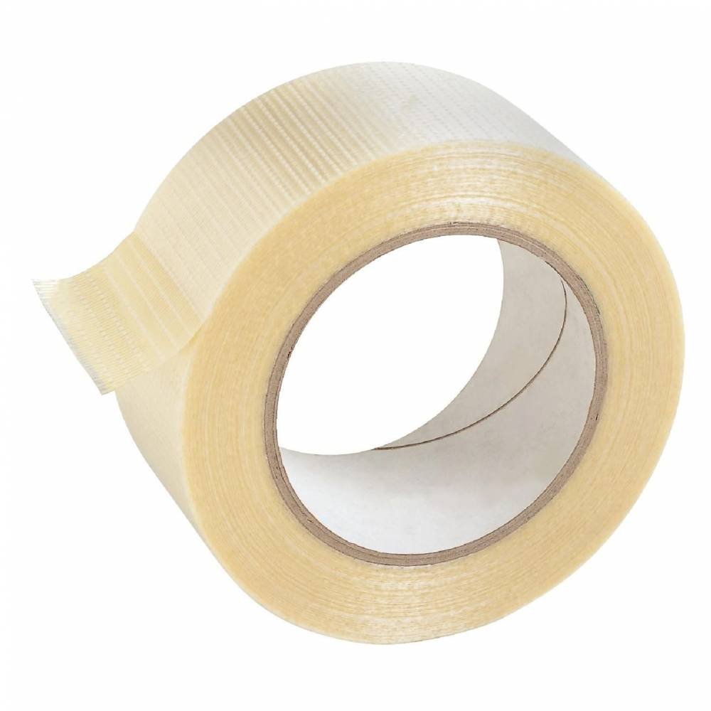 Nastro da imballaggio rinforzato Q-Connect trasparente in PVC 50 mm x 50