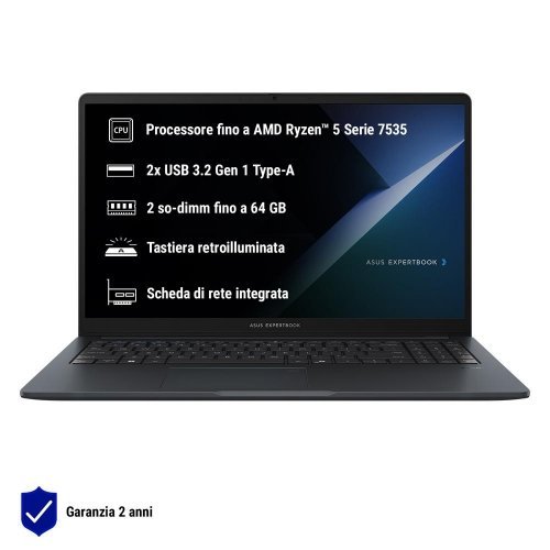ASUS Commercial BM1503CDA-S72298 15,6″ Ryzen 5 7535U 8GB SSD 512GB